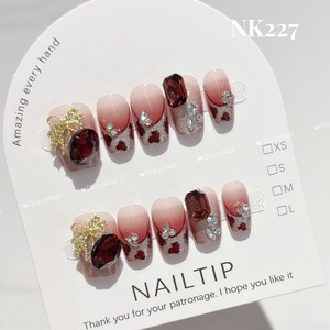 NK227　ネイルチップ　サイズXS/S/M