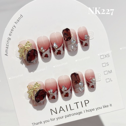 NK227　ネイルチップ　サイズXS/S/M