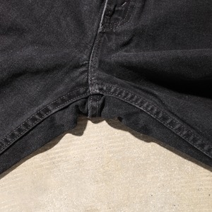 美品 36×30 USA 01年 Levi’s 505 サルファー ブラック デニム パンツ