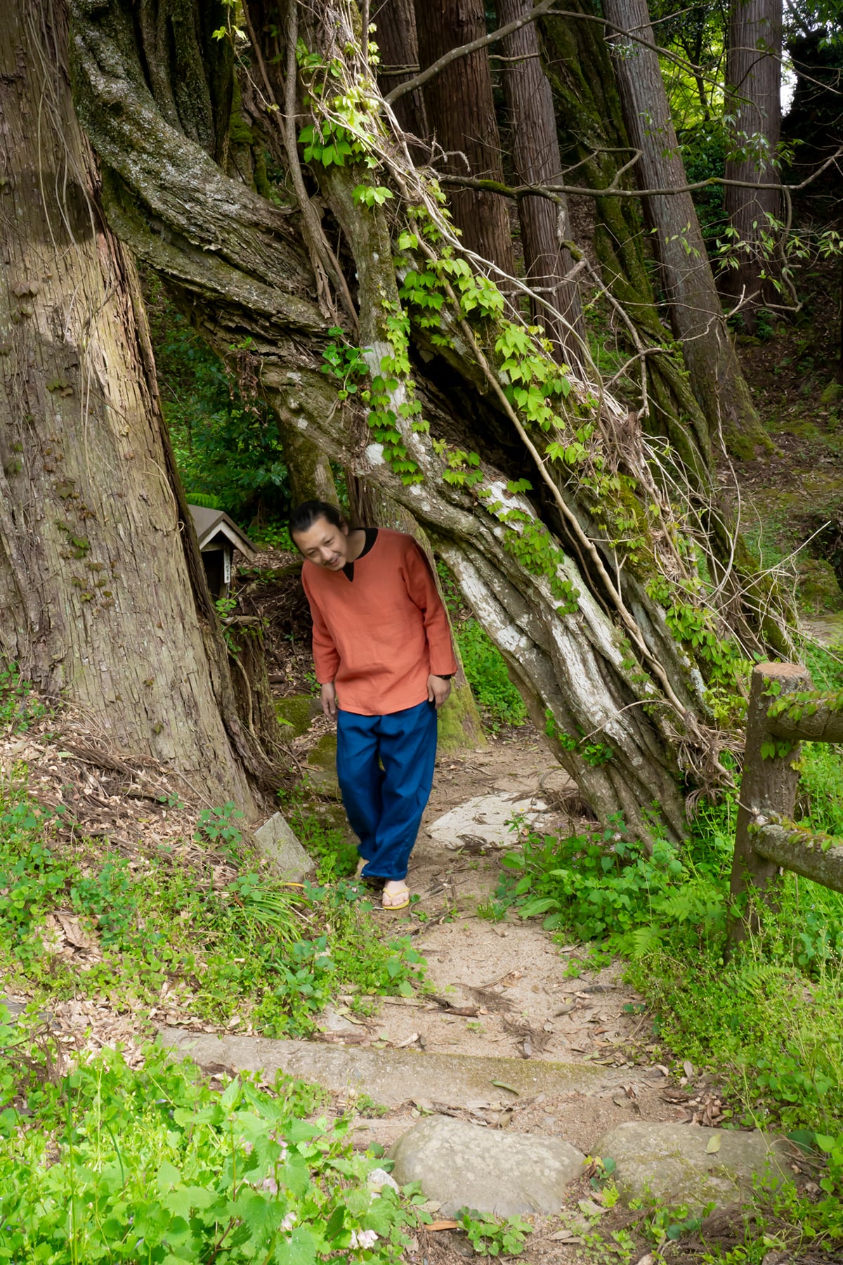 藍染 リネンパンツ（レディース・メンズ） | 藍染工房ちずぶるー