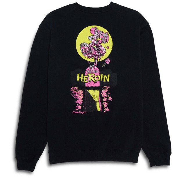 HEROIN/ SKATE ZOMBIE CREWNECK