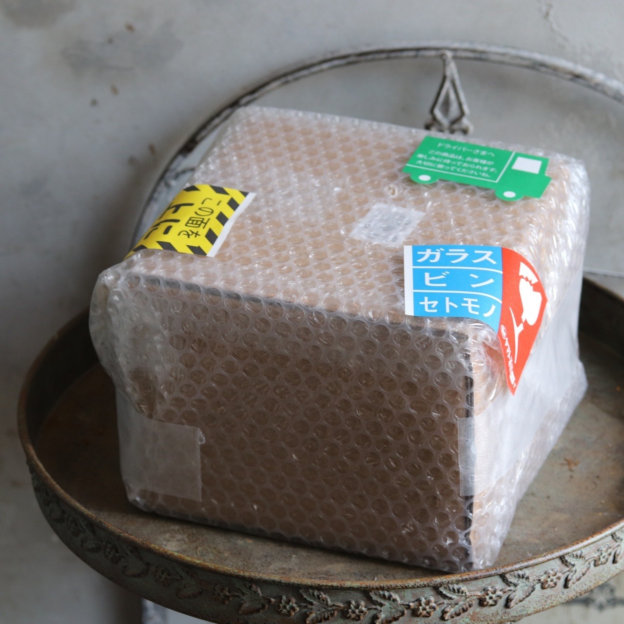 植木鉢　エルメリリーロングS GW　スズランデザイン　陶器　アンティーク調　シャビーシック　オシャ