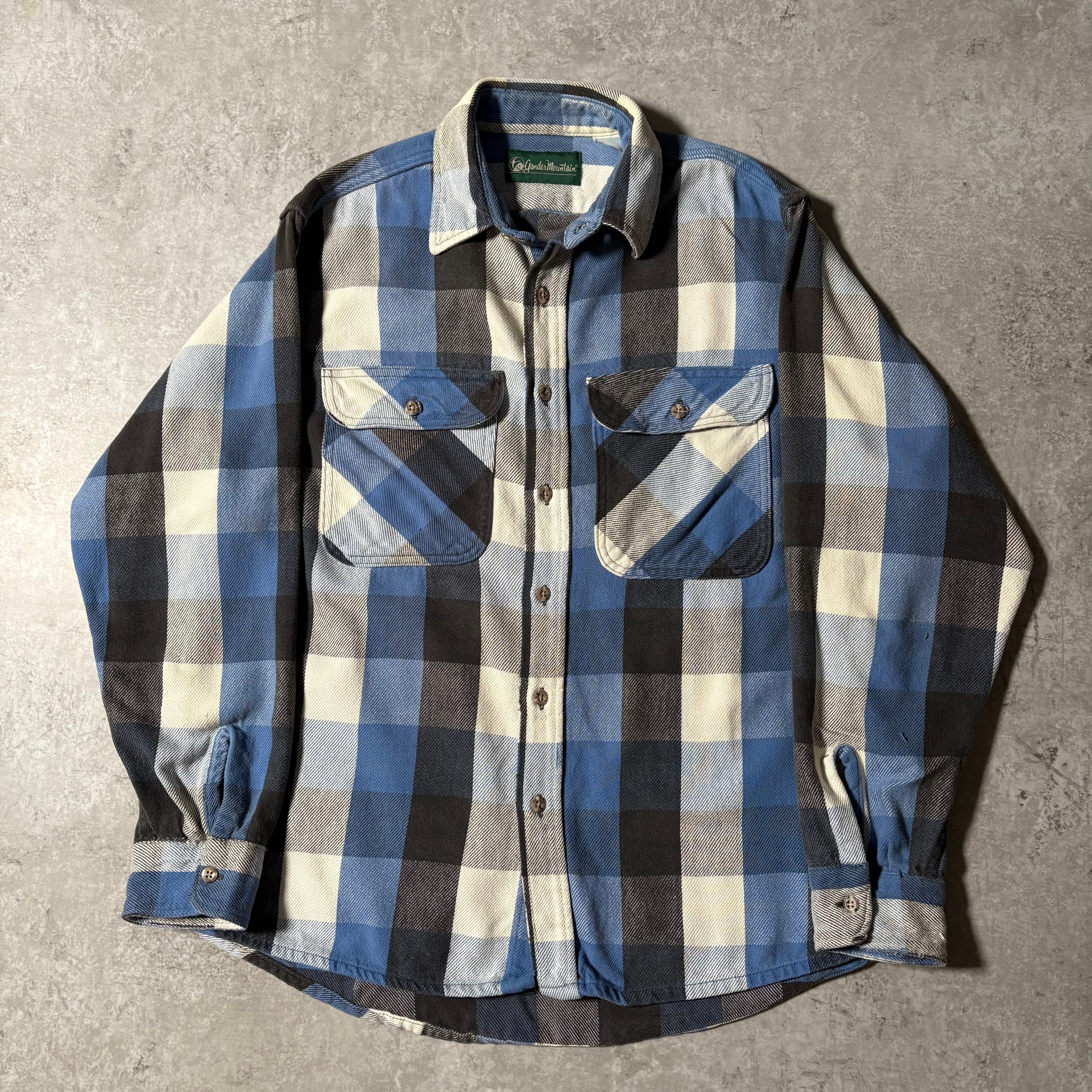 1990s "gander mountain" Heavy Flannel Shirt "Made in USA"