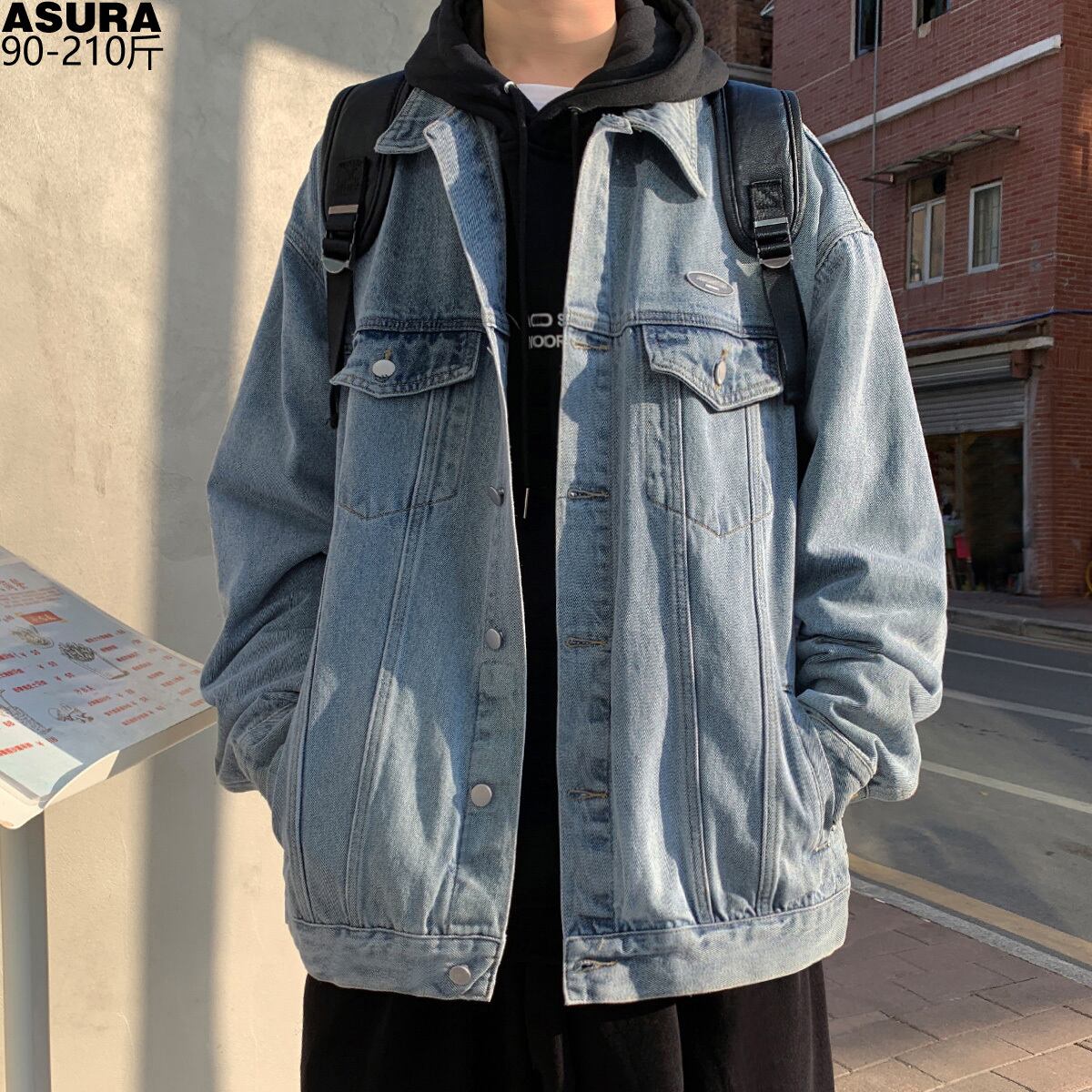 ジャケット ルーズスプリング 大きめサイズ 春物 ASURAプラスサイズメンズ13365917792