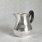 ミルクピッチャー　シルバープレート　シンプルデザイン　エボニーハンドル　 19twd22