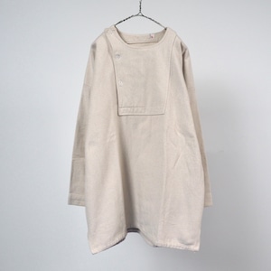 〜50's Vintage Heavy weight cotton pullover shirt L /ビンテージ 変形デザイン プルオーバーシャツ