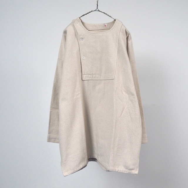 〜50's Vintage Heavy weight cotton pullover shirt L /ビンテージ 変形デザイン プルオーバーシャツ