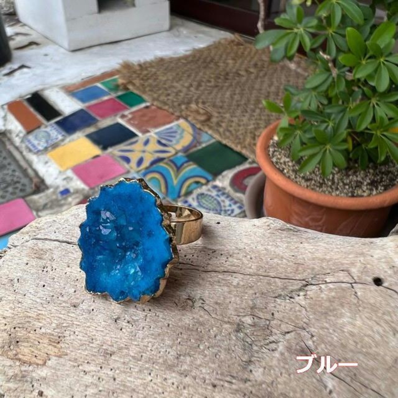 TOPANGA Jewelry 　ジューシーカラーストーンリング　13号　全4色　ファッション　アクセサリー　ジュエリー　リング　小物　プレゼント