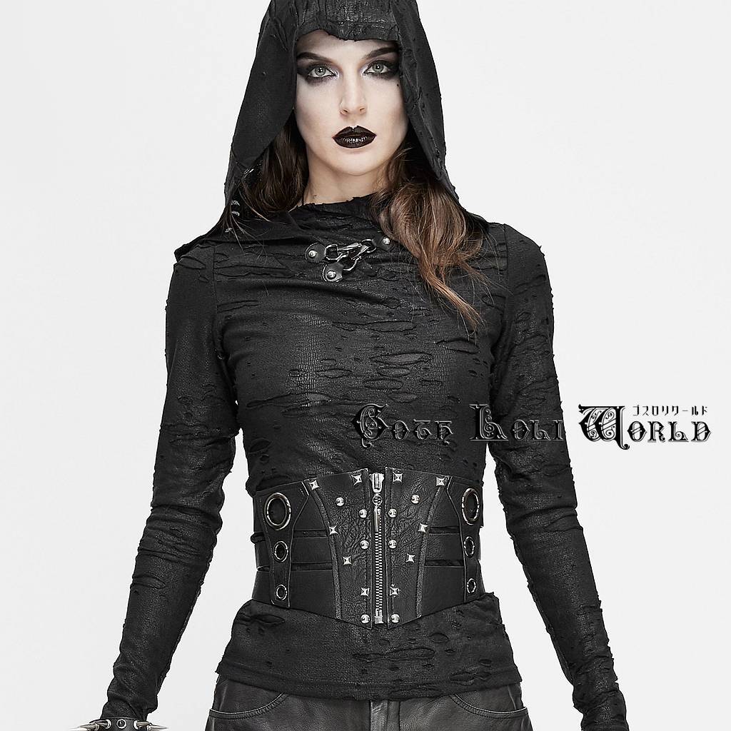 即納/送料無料】ゴスロリワールド AS063 ロックファッション ジップ