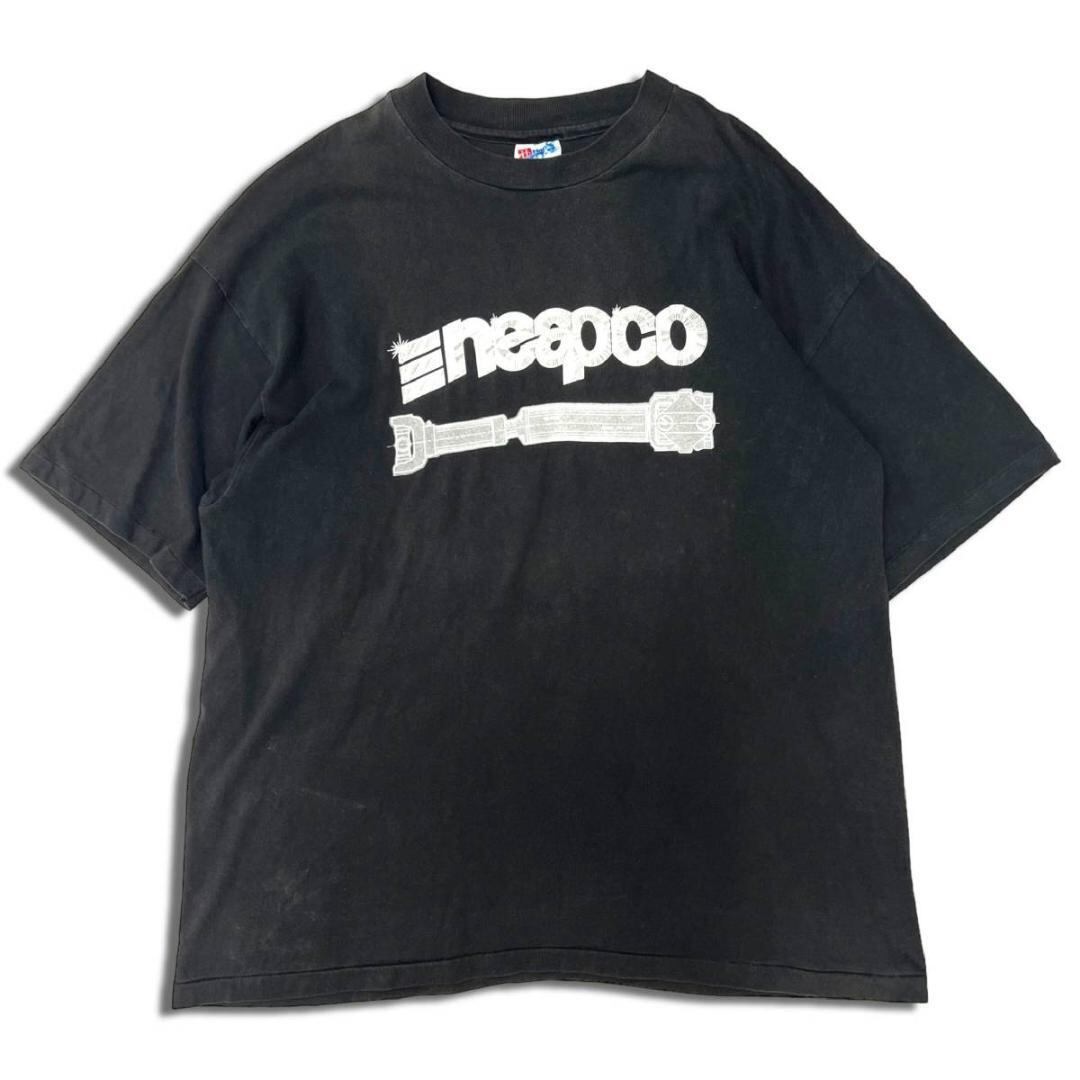 90s USA製 Neapco ビンテージTシャツ XL ブラック ヘインズ Hanes