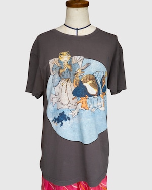 【古着】"歌川国芳” カエル浮世絵 アートTシャツ