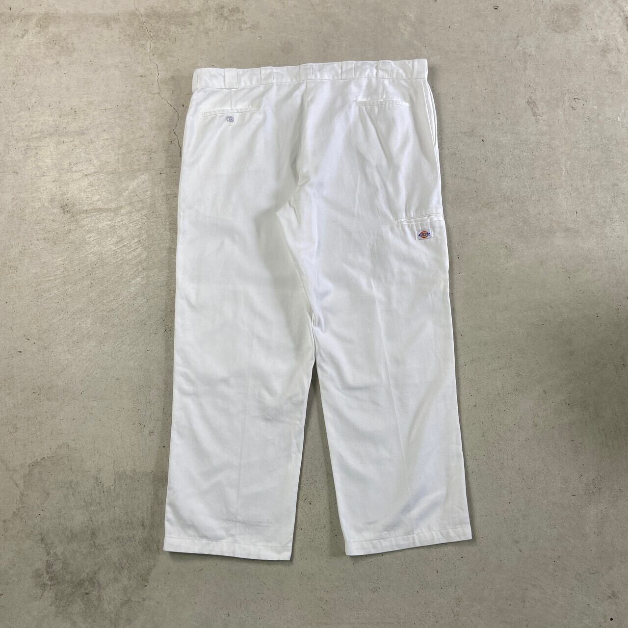 ディッキーズダブルニーペインターパンツw40l32ホワイト古着白ワークパンツ極太 ディッキーズダブルニーペインターパンツw40l32ホワイト古着白ワーク
