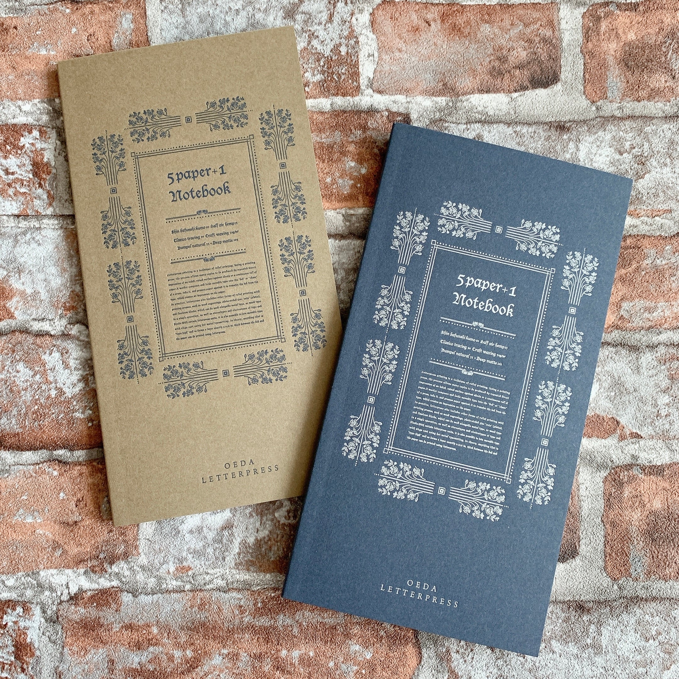 5 paper notebook コラージュ ノート 活版印刷 大枝活版室　