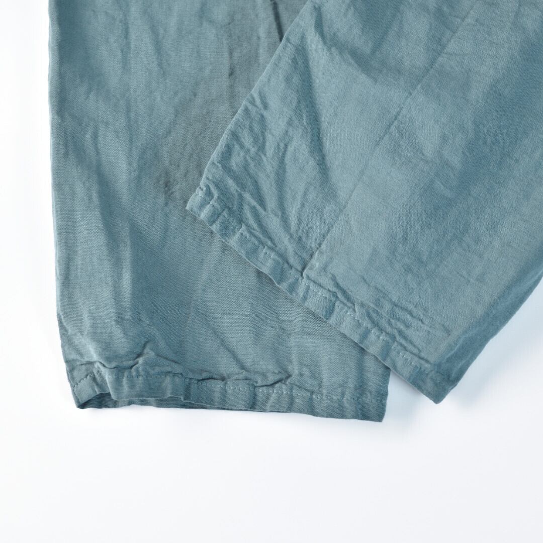 prit プリット コットンリネンウェザーテーパードイージーパンツ・スレート ハリの有る高密度生地を使ったテーパードシルエット