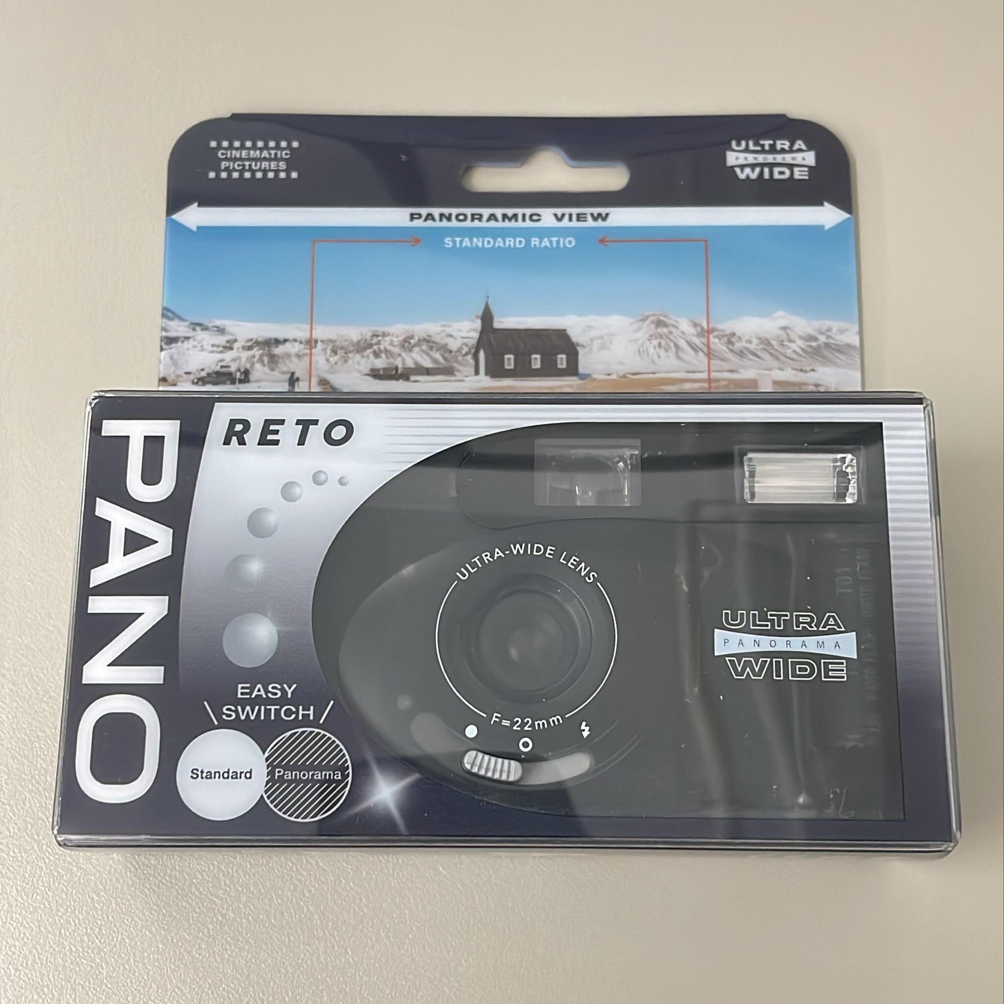 RETO PANO 35mmフィルムカメラ - 22mm広角レンズ、パノラマ、簡単