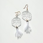 雪の結晶 揺れるリボンピアス／イヤリング｜サムネイル3