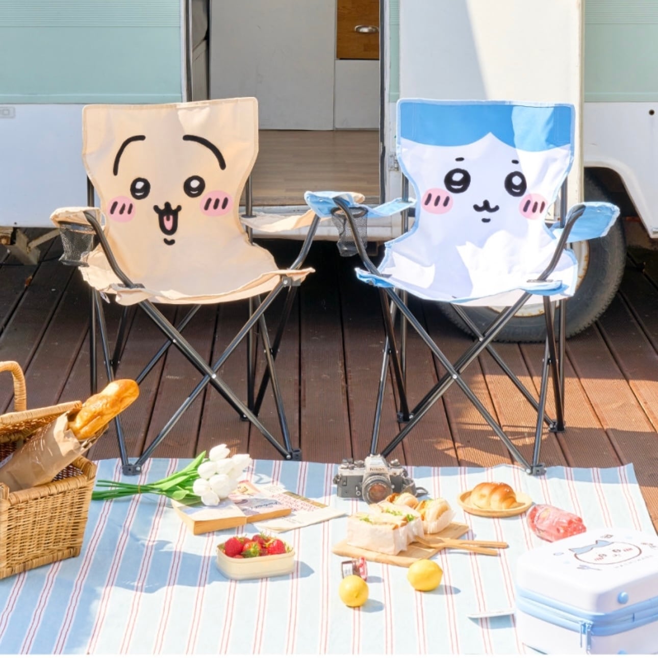 韓国限定】chiikawa portable chair 5types / ちいかわ ポータブル
