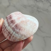 ポークストーン*ハート2*天然石インテリア*置き物