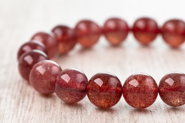 ◆一点物◆ストロベリークォーツ 10mmブレスレット