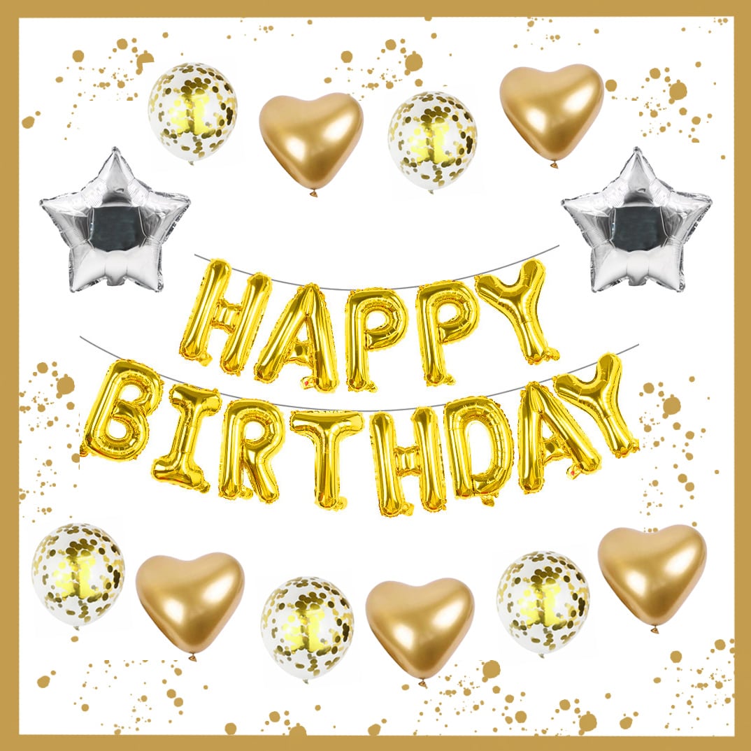誕生日 飾り付け セット バルーン 風船 HAPPY BIRTHDAY 装飾 バースデー ガーランド バースデー パーティー 男女の子