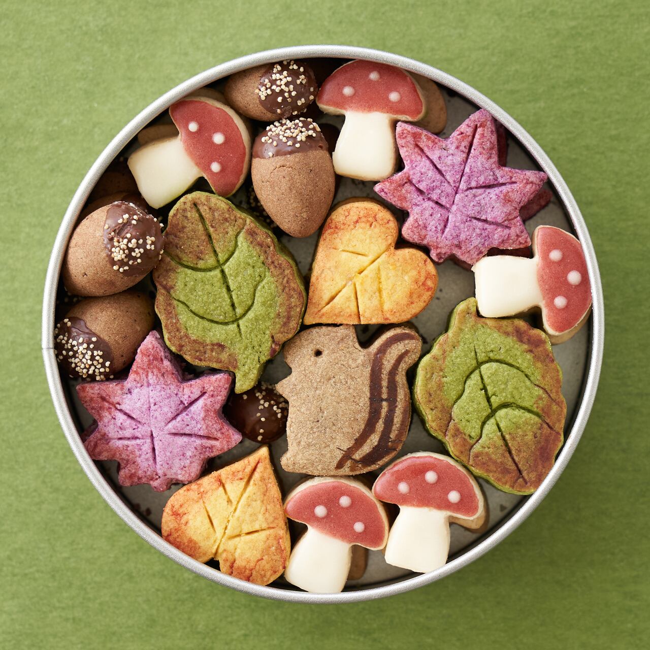 10月のもみじcookie缶 Tokyotrain Kiosk