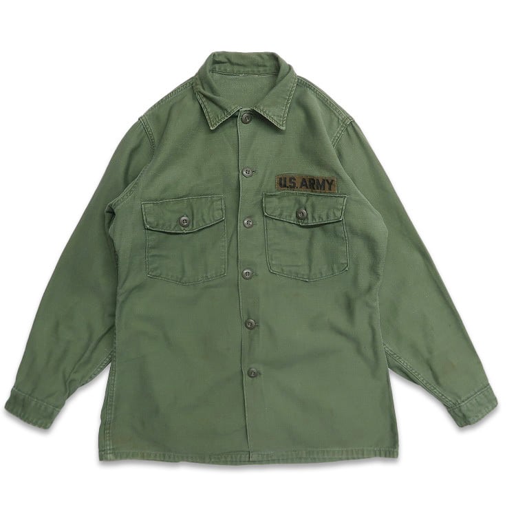 OG-107 ユーティリティシャツ Deadstock 68 DEADSTOCK U.S ARMY コットンサテン ユーティリティシャツ OG107