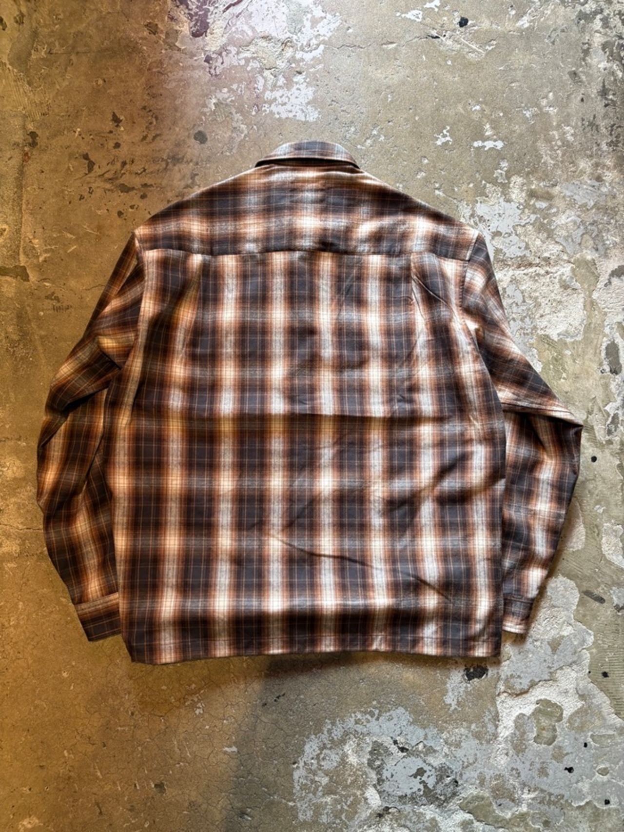 GENIUS CRAft / OMBRE CHECK SHIRT L/S / オンブレーチェックシャツ / ワイドシルェット / ボックスシルエット - 5