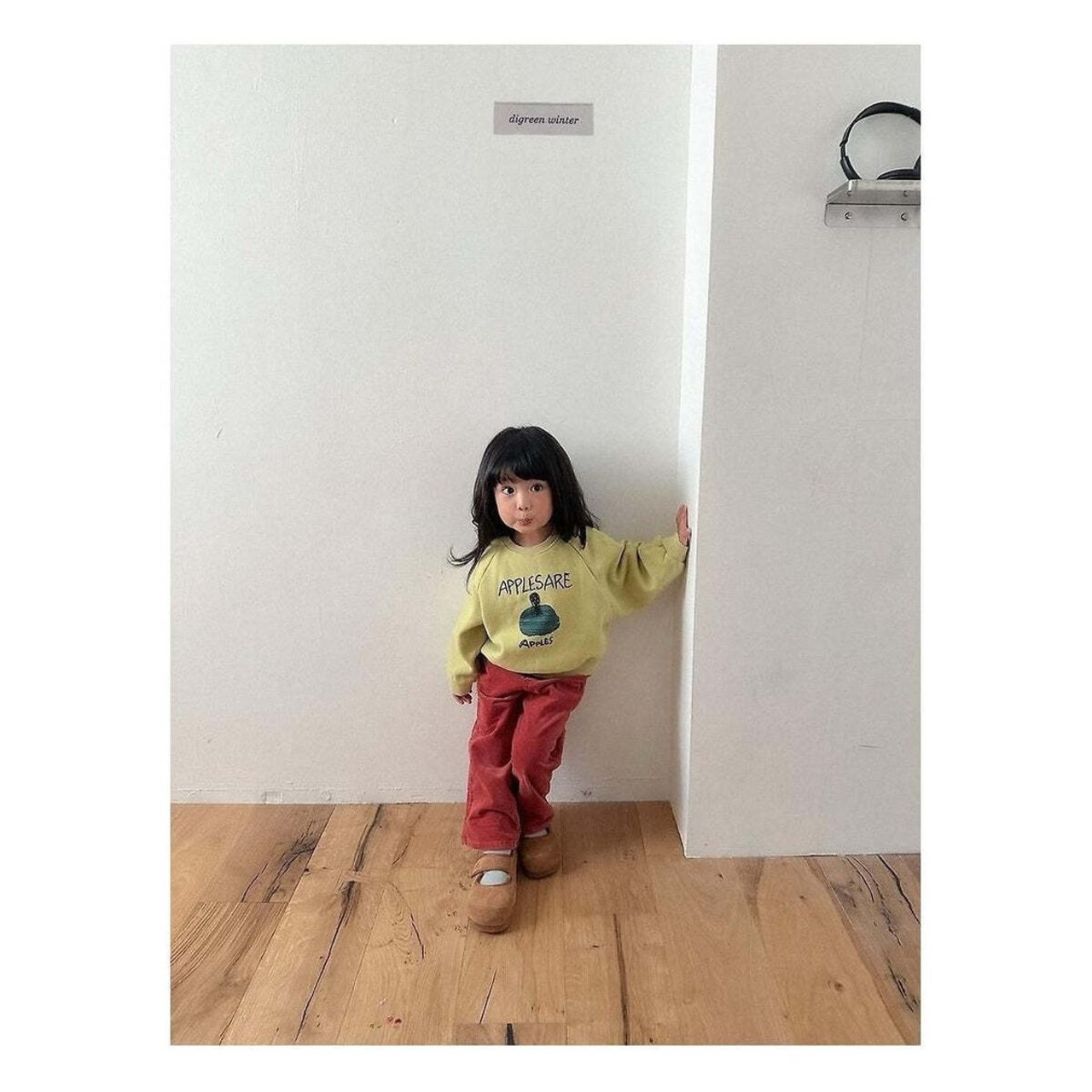 【取寄】digreen アップルスウェット｜冬服｜韓国子供服