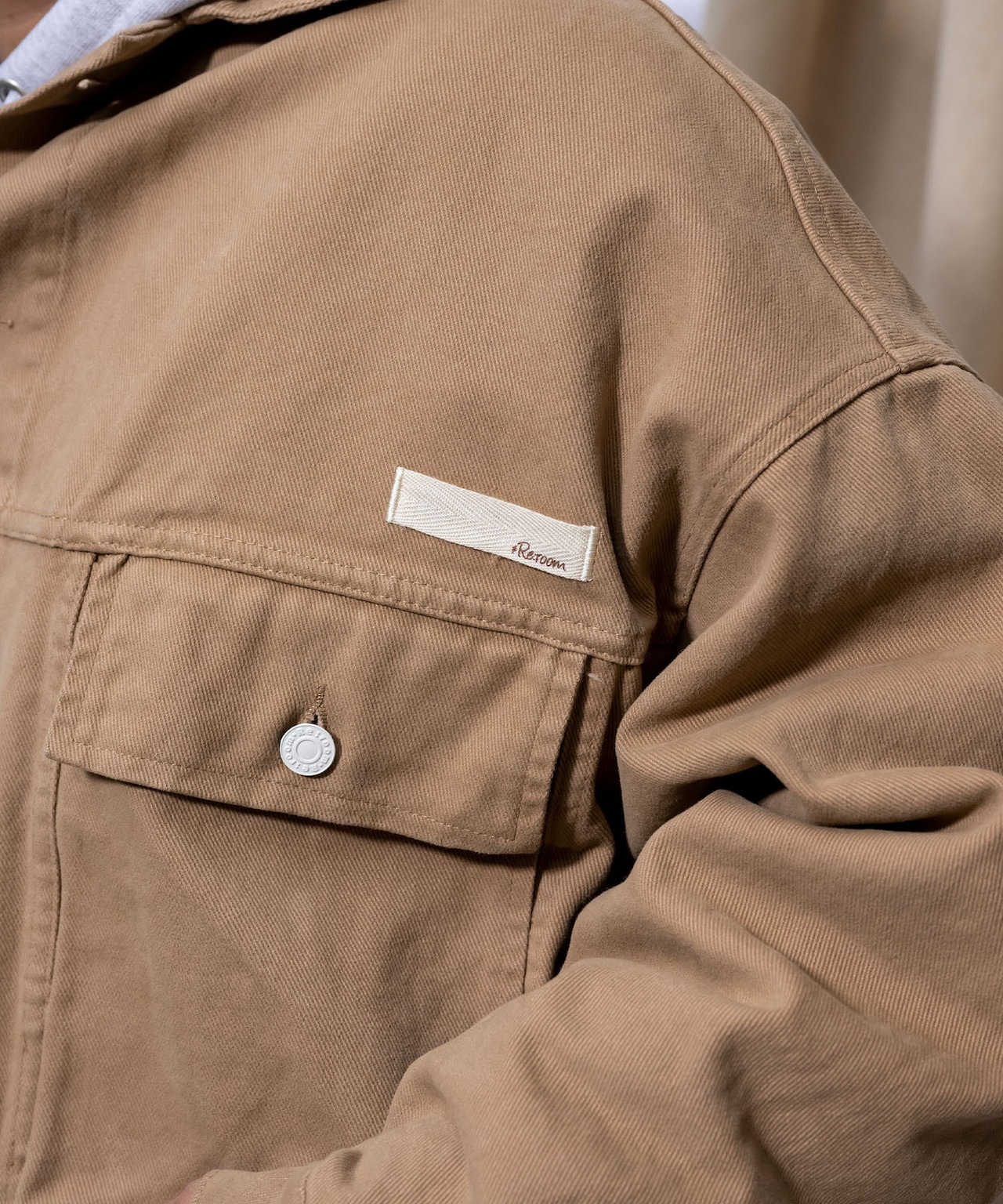 【#Re:room】COTTON TWILL COLOR BIG JACKET［REJ104］