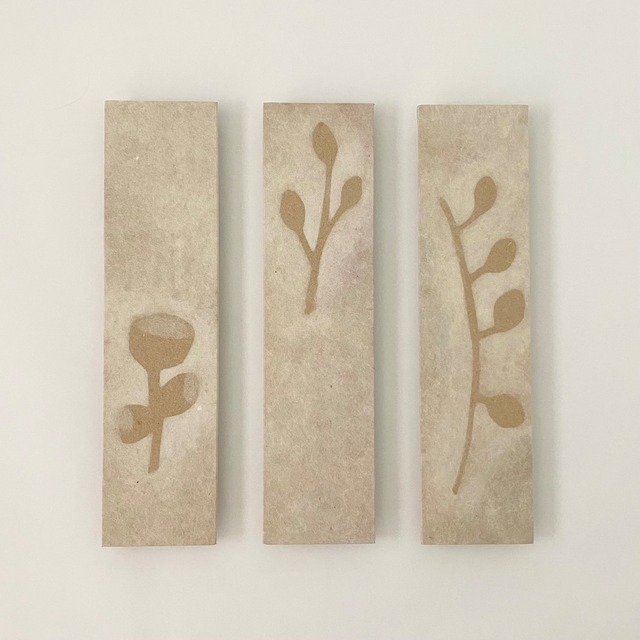 NISHIMURA Akiko 'Follow their shadows 1,2,3' Handmade Japanese paper