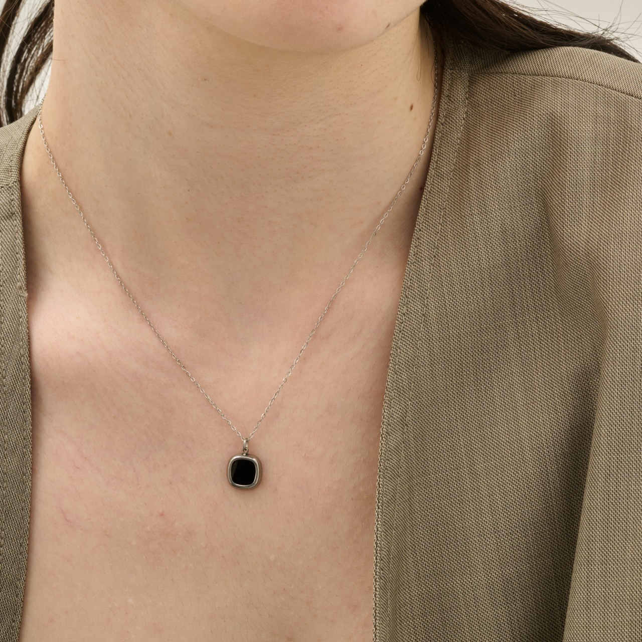 11/14(金)21時新作発売*stainless black necklace