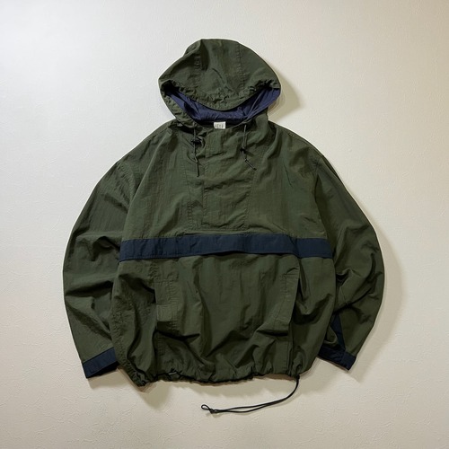00s OLDGAP　ナイロン　ドローコード　アノラックパーカー　ギャップ　カーキ　XL 古着