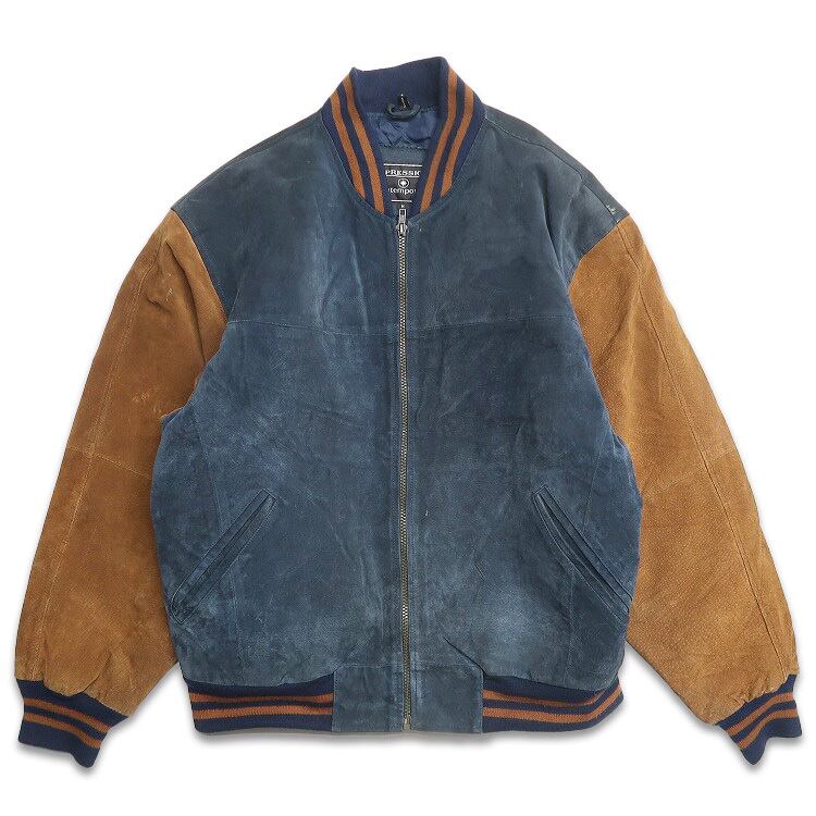 古着 EXPRESSIONS contemporary 本革 切り替え スウェードレザー