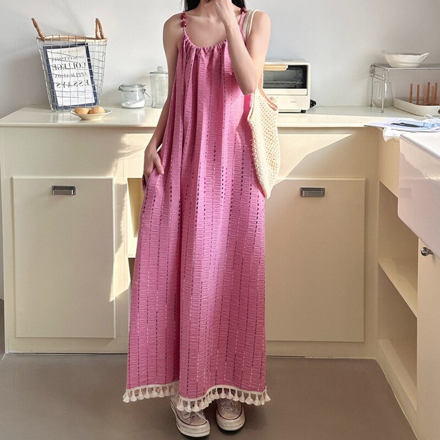 Ethnic halter dress　M744