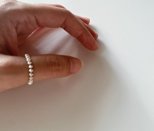#156 Beads chain ring［silver925］