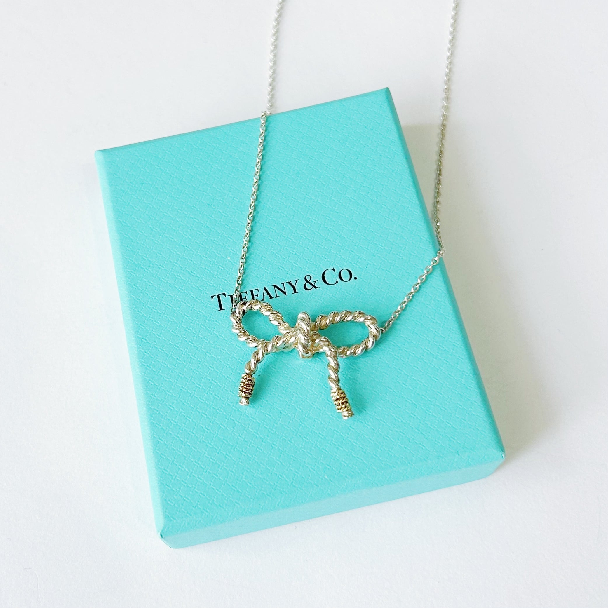 T7136】Tiffany&Co. Infinity cross necklace/silver925/ティファニー