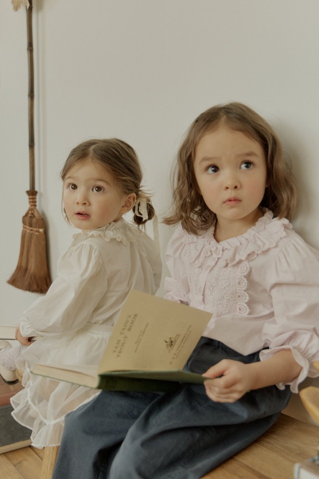 ラスト1 pink5【即納】<flo>  Lovely blouse