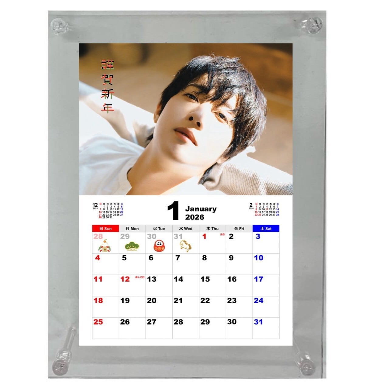 キムヒョンジュン 2026 フォトフレーム 卓上 カレンダー 韓流 グッズ
