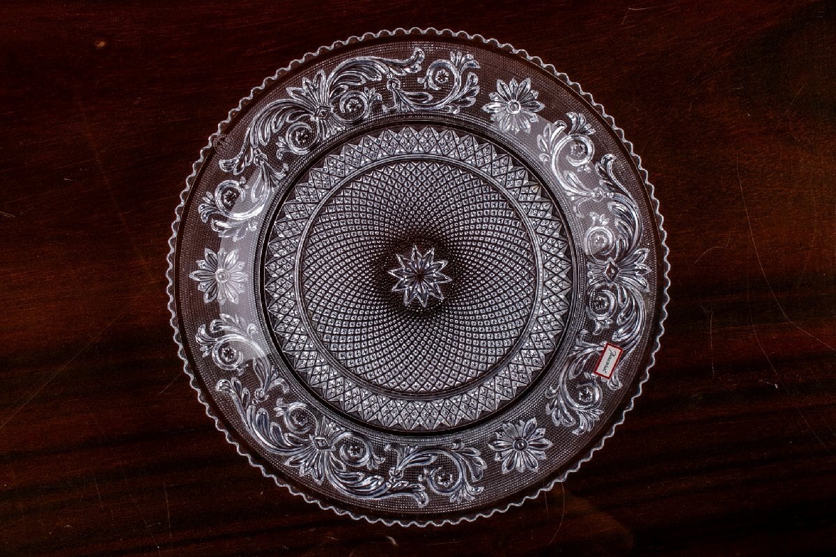 Baccarat バカラ アラベスク プレート 径24cm クリスタルガラス 箱付