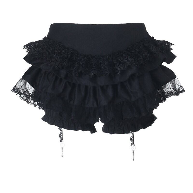 Lace frill shorts r0176