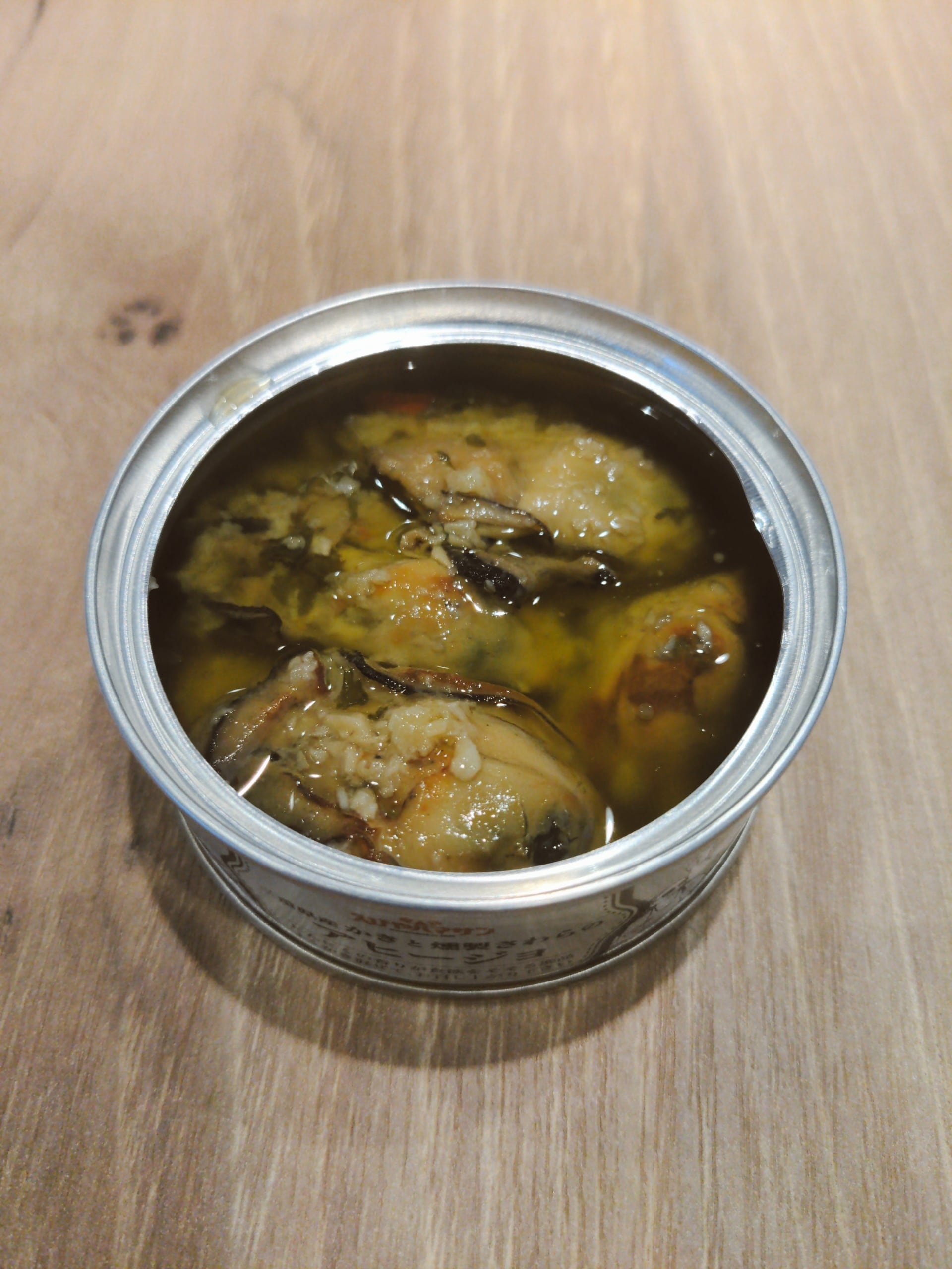 缶詰】三重県産かきと燻製さわらのアヒージョ＜80g/缶＞ | えびの工場