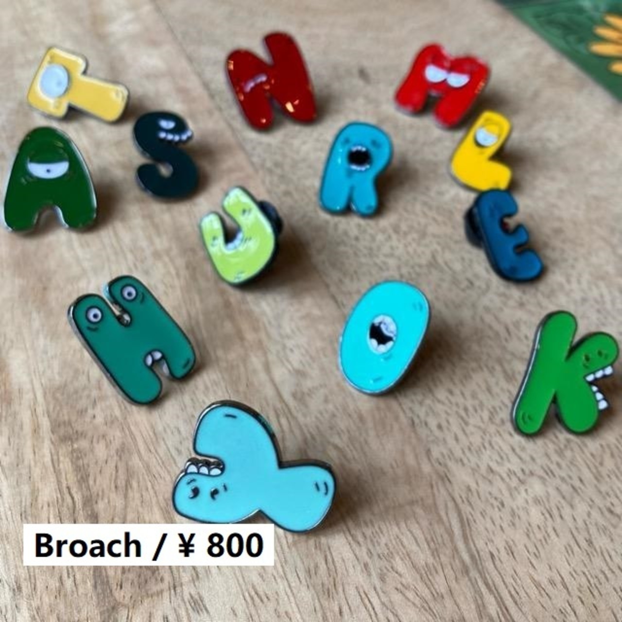 TOPANGA Jewelry ピンブローチ ポップアルファベット 全13種 ABC ファッションアイテム ジュエリー プレゼント 小物 アクセサリー プチギフト