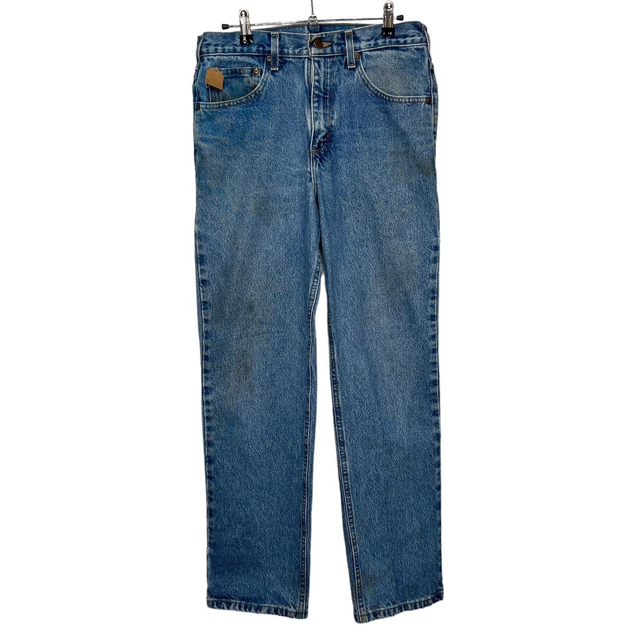 W32×L32】Carhartt デニムパンツ 革パッチ コットン100% | 古着屋OLDGREEN