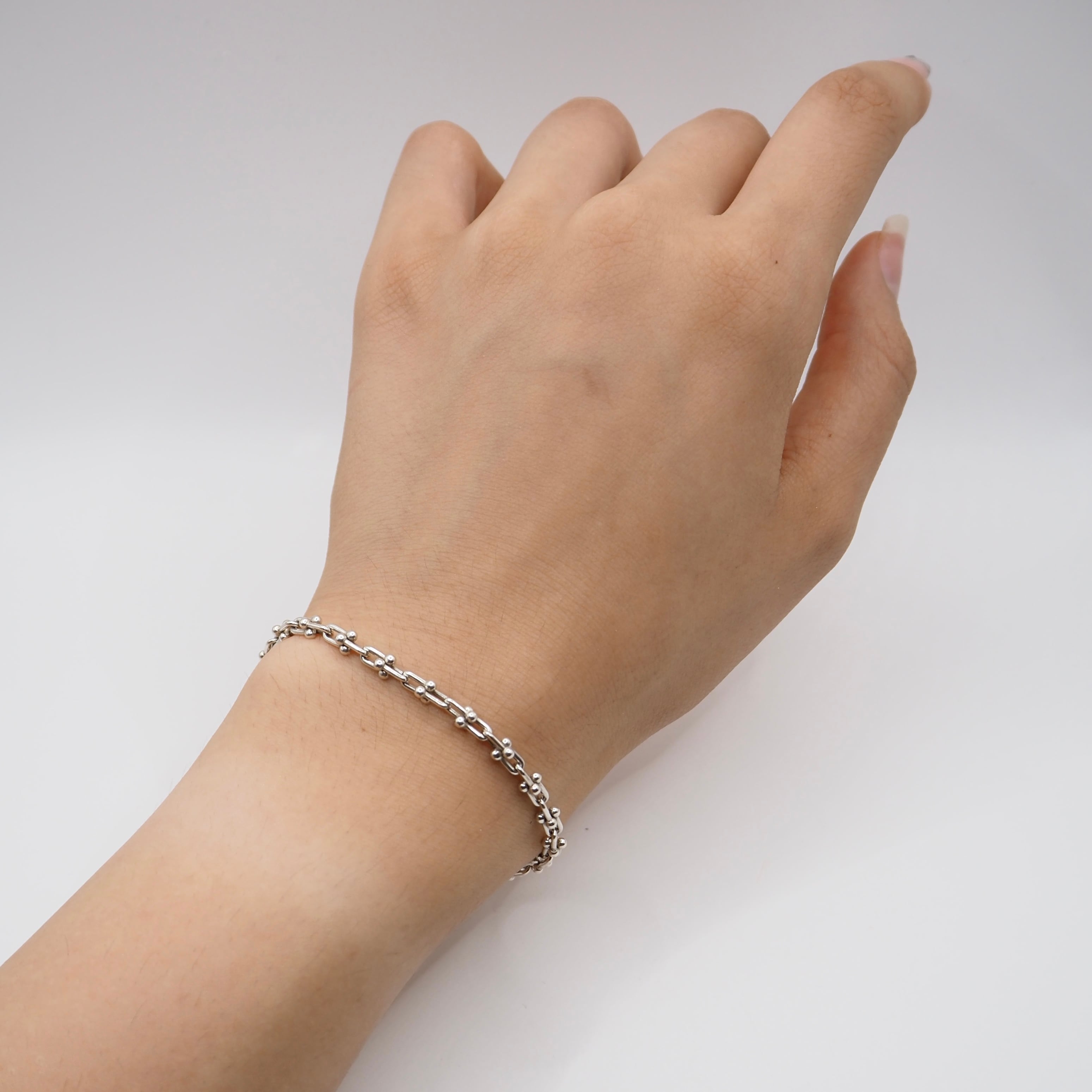 現行品】Tiffany&Co. ハードウェア マイクロリンクブレスレット
