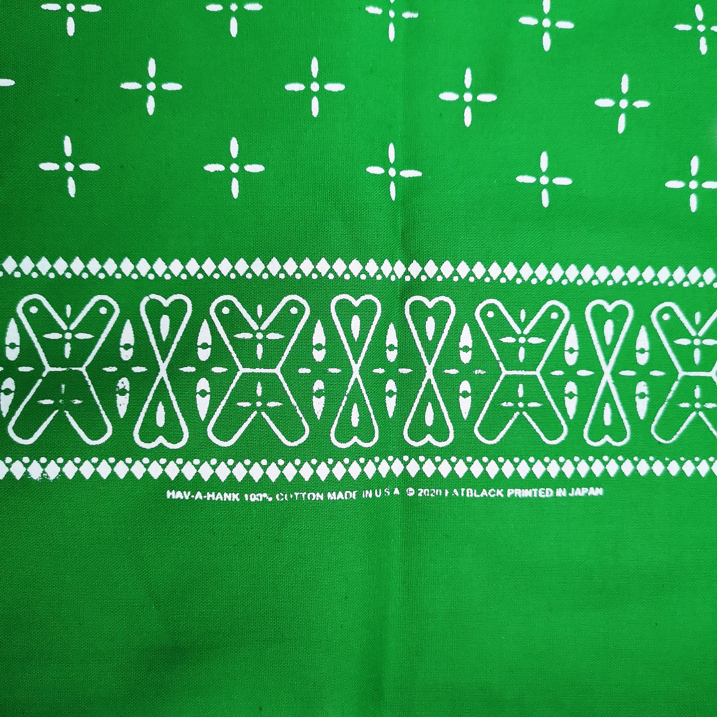 FATBLACK CROSS BANDANA GREEN