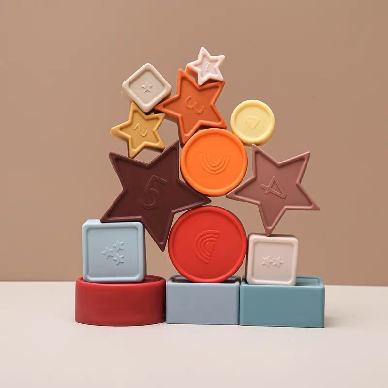 シリコンスタッキングトイ 知育玩具 誕生日プレゼント クリスマス
