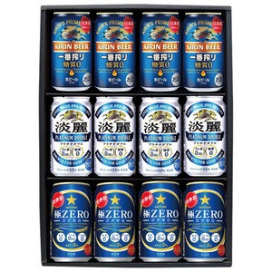 【送料無料】3種の糖質ゼロ 飲み比べギフト ビール ビール類 350ml缶 3種12本
