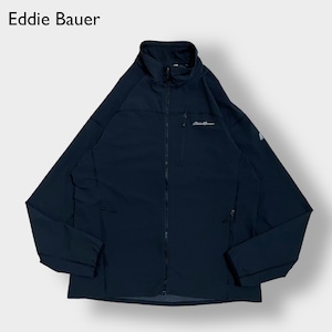 Eddie Bauer ナイロンジャケット ジップアップ フルジップ ジャンパー ブルゾン ワンポイントロゴ ライトアウター TXL ビッグサイズ アウトドア エディーバウアー us古着