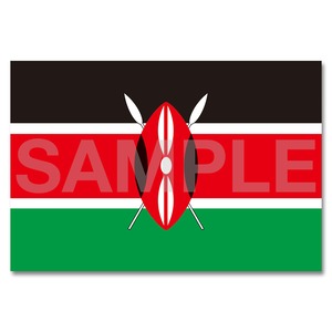 世界の国旗ポストカード ＜アフリカ＞ ケニア共和国 Flags of the world POST CARD ＜Africa＞ Republic of Kenya