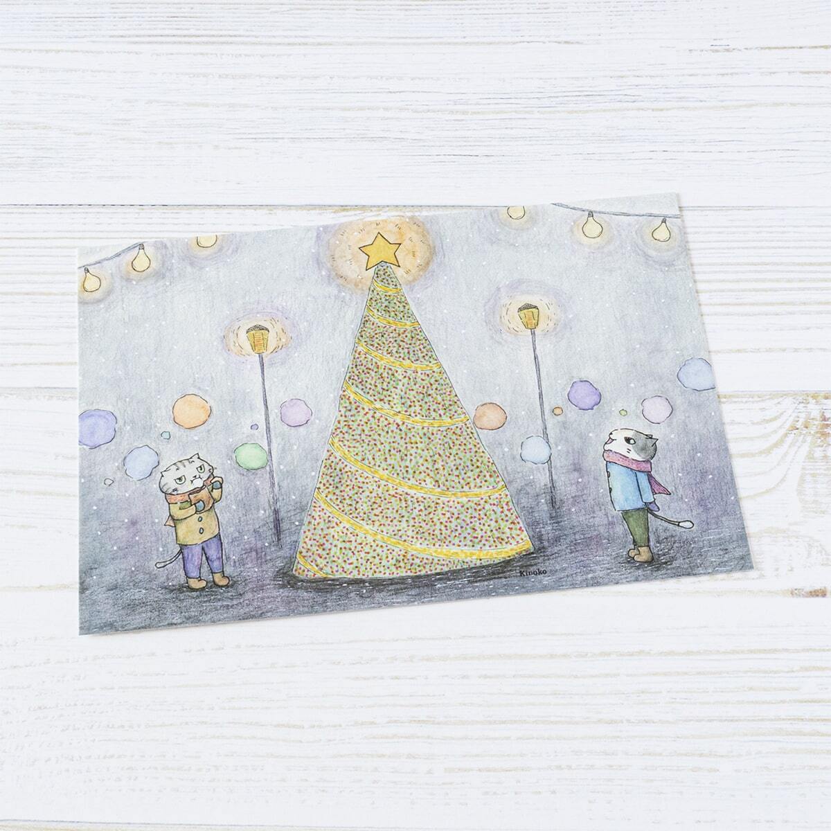 ポストカード クリスマスツリー / グッズ クリスマス Christmas Xmas